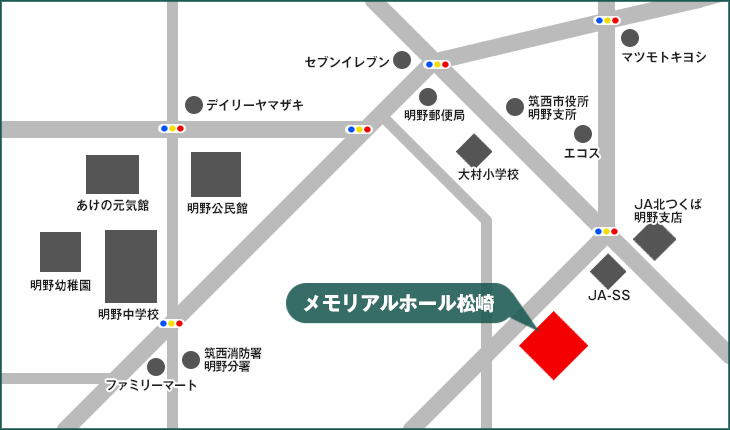 メモリアルホール松崎 地図